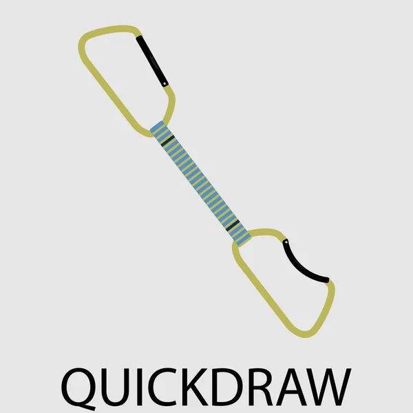 Quickdraw 登山アイコン — ストックベクタ