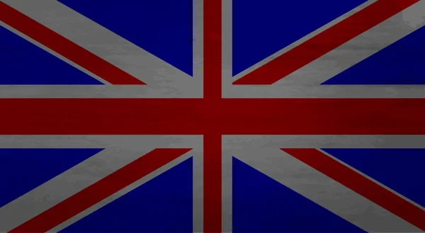Grunge chaotický vlajka království Velké Británie — Stockový vektor