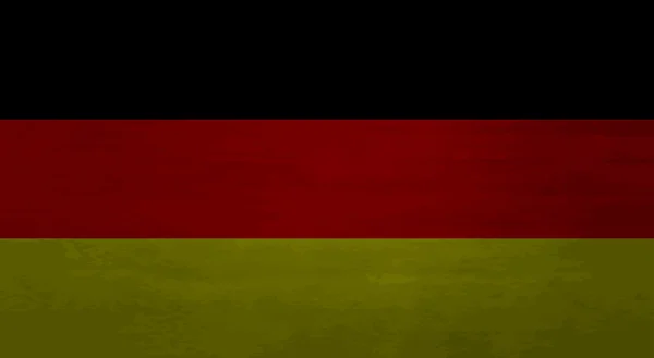 Grunge messy flag German — Stock Vector