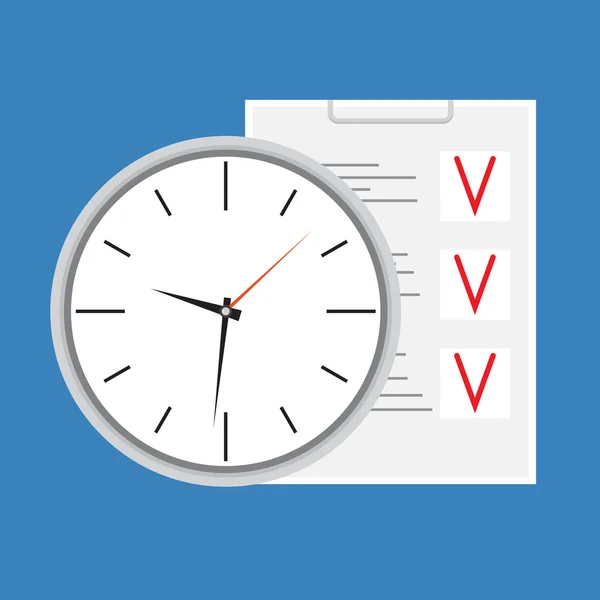 Ícone de design de planejamento de tempo — Vetor de Stock