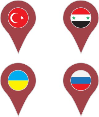 Konumu ülke set pin