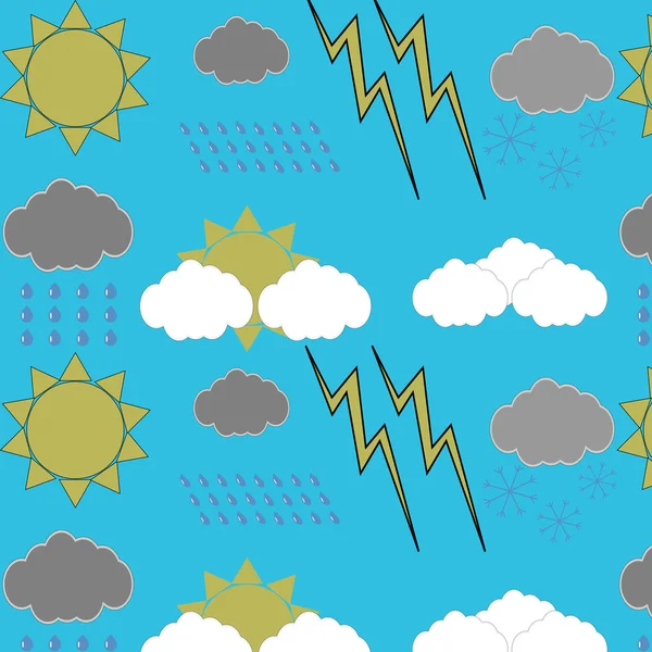 Modello meteo senza soluzione di continuità — Vettoriale Stock