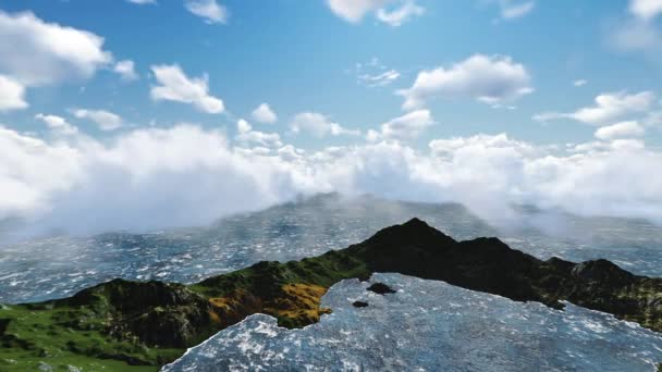 天空和山的 — 图库视频影像