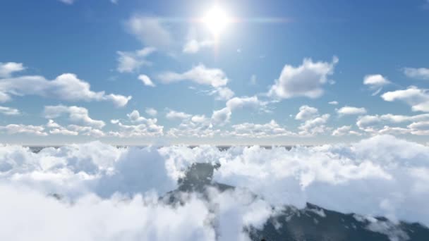 Felhők és az ég — Stock videók