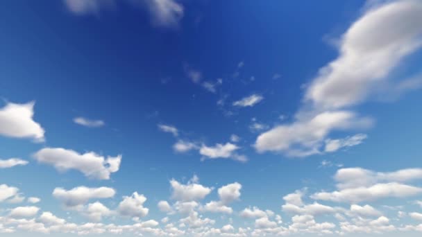 Ciel bleu et nuages propres — Video