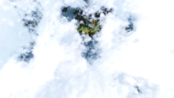 山の雲 ロイヤリティフリーのストック動画