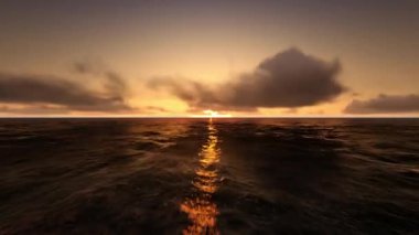 günbatımı okyanus