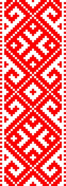 Beyaz arka planda kusursuz etnik Ukrayna minimalist deseni. Geleneksel Ukrayna işlemeli gömlek süsü - vyshyvanka. Desen izole edildi. farklı şekillerde kullanılabilir..