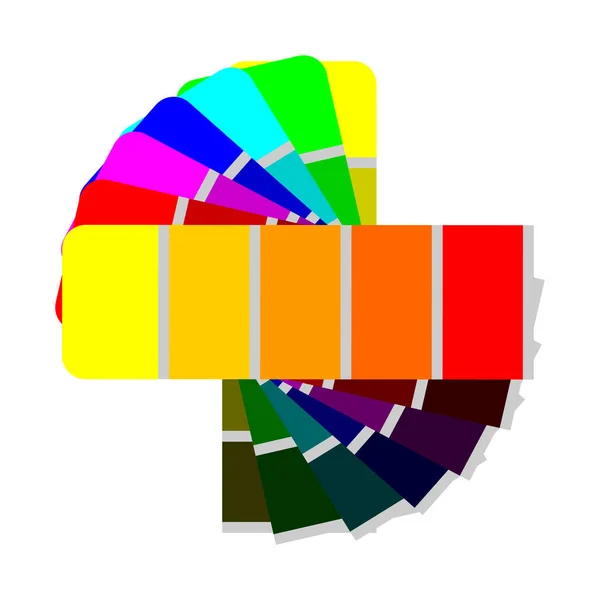 Wektor Płaski Projekt Ilustracja Koloru Palety Ral Element Odizolowany Mogą — Wektor stockowy