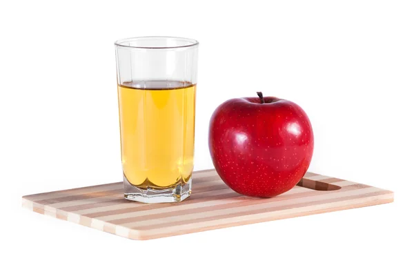주스와 사과 한 잔 — 스톡 사진