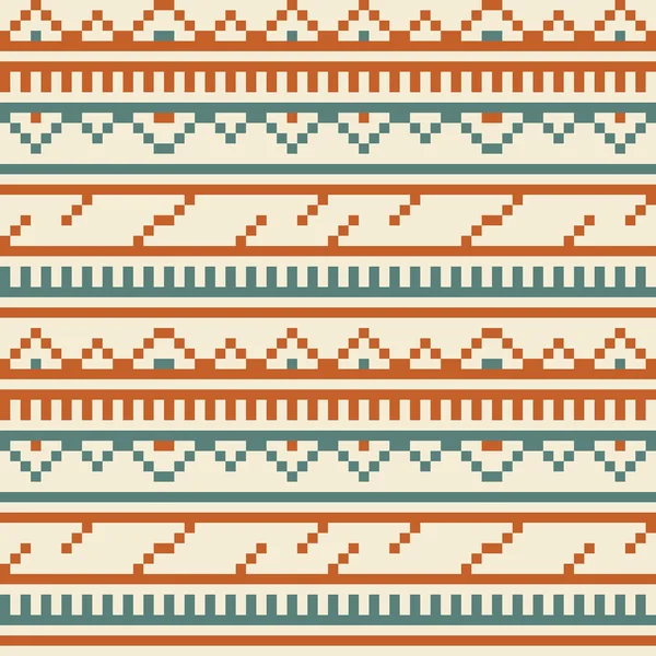 Bordado tribal Vintage patrón sin costura — Vector de stock