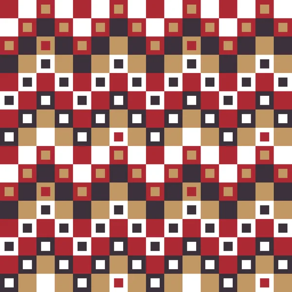 Motif tribal carré motif sans couture — Image vectorielle