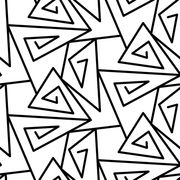 Abstrakte kantige Linien nahtlose Mustergestaltung — Stockvektor