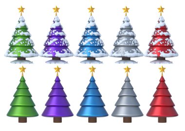 Noel ağacı 3d Set 2