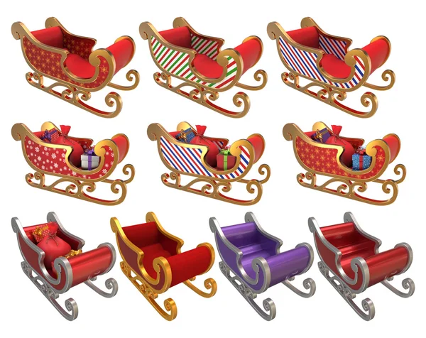 Noel Baba kızağı 3d ayarla