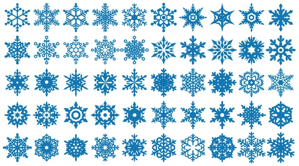 Νιφάδες χιονιού φορέα σχήματα που — Διανυσματικό Αρχείο