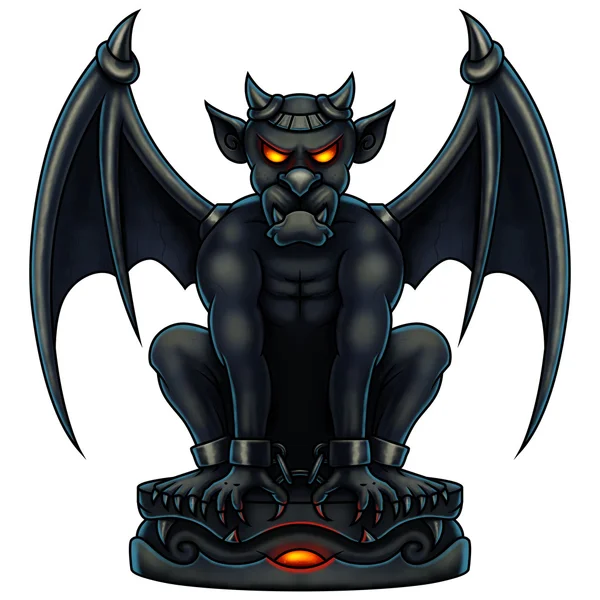 Halloween Gargoyle - digitaal schilderen — Stockfoto