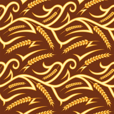 Autumn Wheat Seamless Pattern