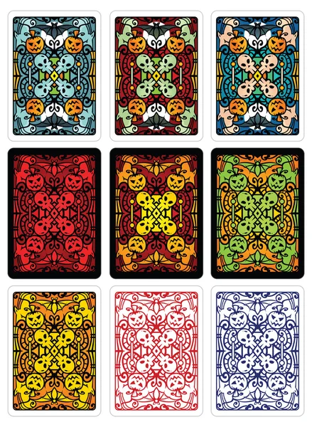 Cadılar Bayramı oyun kağıdı geri tasarım