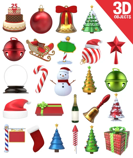 Noel 3d nesneler ayarla