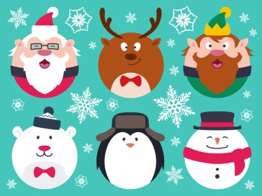 Download Christmas Characters Premium Vector Download For Commercial Use Format Eps Cdr Ai Svg Vector Illustration Graphic Art Design SVG Cut Files