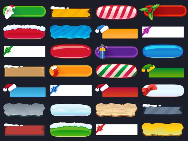 Noel düğmeleri Web ve oyunlar için