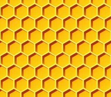 bal peteği dikişsiz vektör deseni