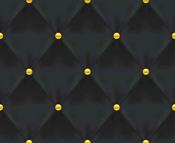 Siyah kapitone sorunsuz vektör desen