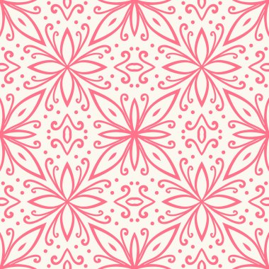 Dekoratif sorunsuz vektör desen