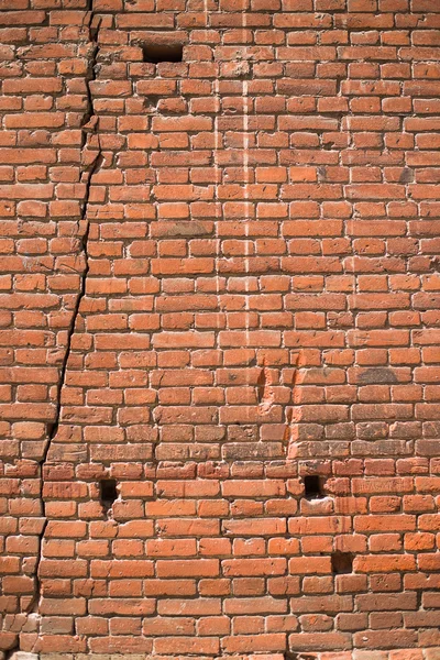 A parede da casa velha de um tijolo — Fotografia de Stock