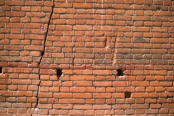 A parede da casa velha de um tijolo — Fotografia de Stock