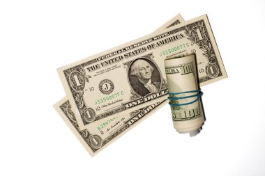 Birkaç bize Lirası üstünde beyaz bir arka plan