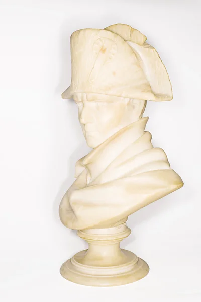 Marble bust of Napoleon Bonaparte on a white background — Stock Photo, Image