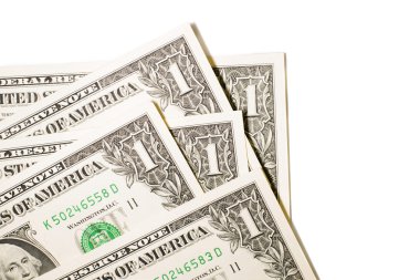 Birkaç bize Lirası üstünde beyaz bir arka plan