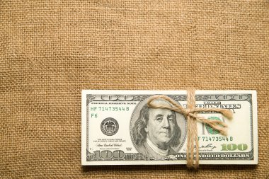 Eski bir bez dolar bir paket