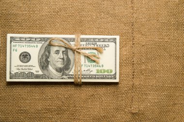 Eski bir bez dolar bir paket