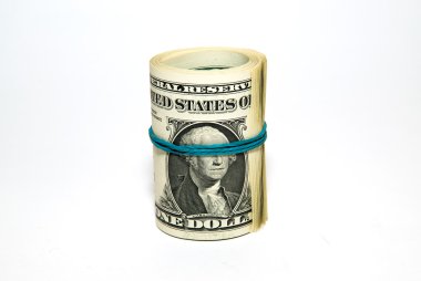 Banknotes US dollars related to the stack clipart