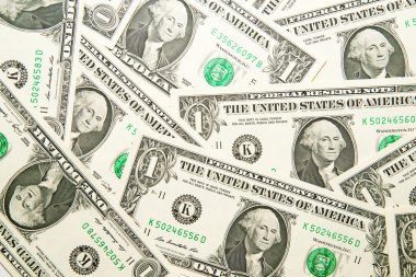 Banknotların bir sürü bir ABD Doları