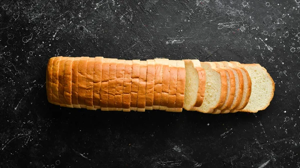 Frisch Gebackenes Leckeres Brot Backen Aus Roggen Und Mehl Ansicht — Stockfoto