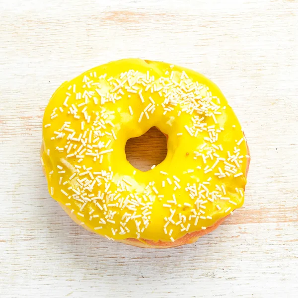 Yellow Sweet Donut Sweets Top View — Stock Photo, Image