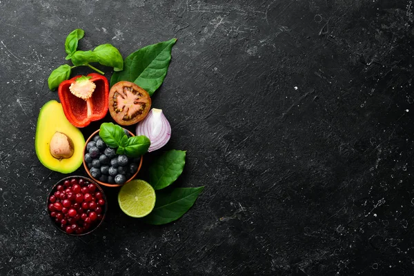 유기농 채소와 과일은 건강에 좋습니다 — 스톡 사진