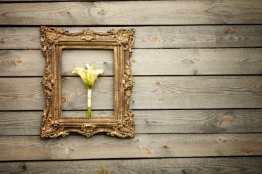 Altın Çerçeve ahşap duvar Calas