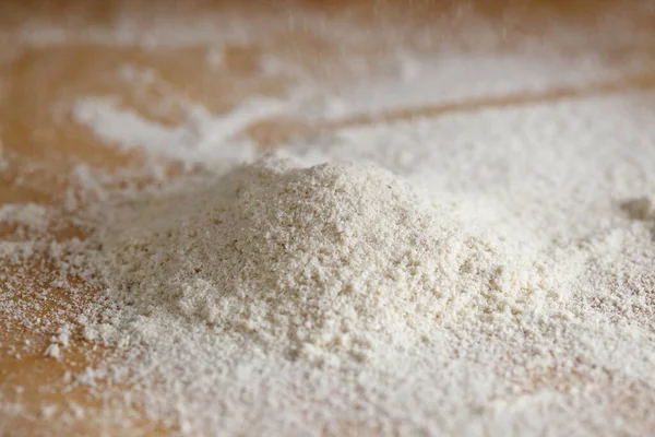 Coconut Flour Wooden Table — Stock Photo, Image