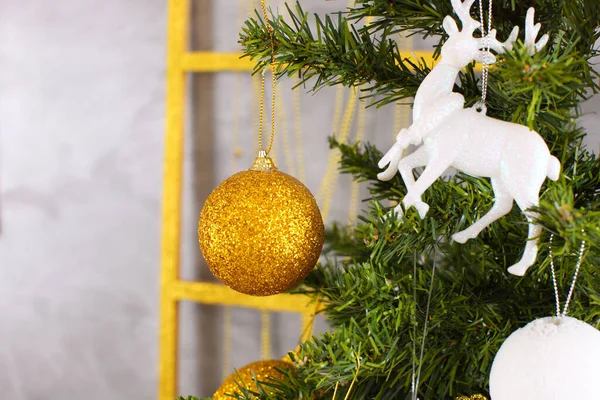 Árbol Navidad Decoraciones Navideñas — Foto de Stock