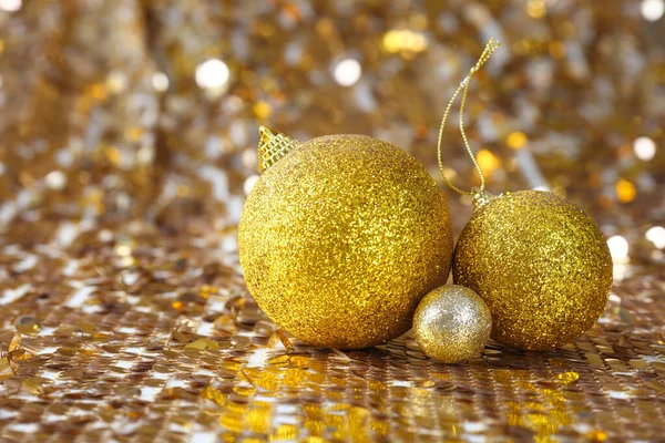 Golden Shiny Christmas Balls Happy New Year Decoration Merry Christmas Royalty Free Stock Photos
