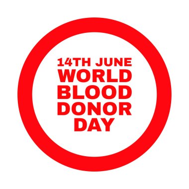 Dünya kan bağışı günü. 14 Haziran için tıbbi tasarım.