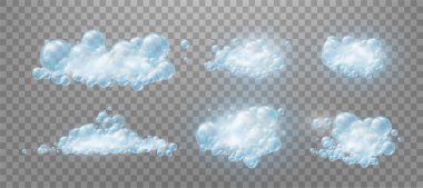 Gerçekçi, sabunlu köpüklü mavi köpük sabunu..