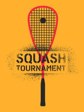 Kabak turnuvası tipografik klasik stensil sprey poster. Retro vektör illüstrasyonu.