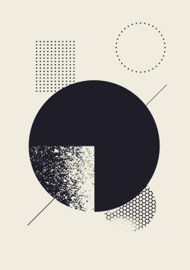 Soyut geometrik model grunge arkaplanı. Retro vektör illüstrasyonu.