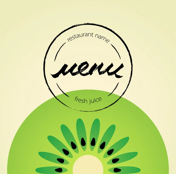 Restaurant menu of fresh juices. Vector illustration. — Stock Vector